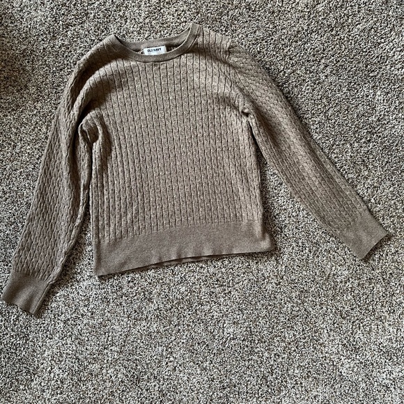 Cable Knit Brown Sweater - Picture 1 of 3